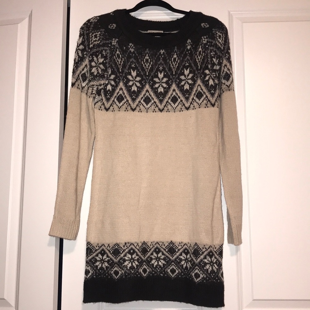 Medium Long Sleeve Sweater Dress